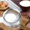 3pcs/Set Stainless Steel Flour Sifter with Handle Sieve Metal Strainer for Kitchen Rice Juice Quinoa Food Flour Baking