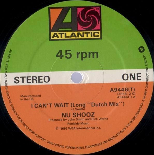 

12inch Record NU SHOOZ - I Can t Wait A9446 Atlantic 1986 UK Dance & Electronica Used
