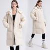 Women's Long Winter Down-Cotton Padded Jacket – Over-the-Knee Padded Coat, Thickened Mid-Length Jacket  Loose Bread-Style Quilted Jacket