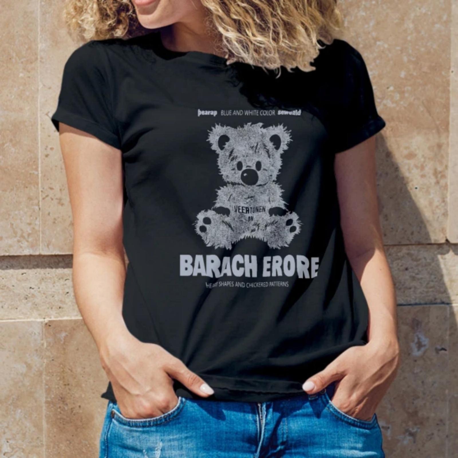 

Barach Erore Graphic Women s T-Shirt Streetwear SpringSummer Trendy 2025 Fast Ship XXXXXL чорний