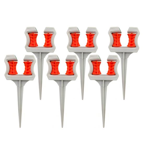 Garden Hose Guide Spike, Watering Hose Guide with Rollers, Water Pipe Holder Stake, Protect Plants And Prevent Tangles for Outdoor Yard