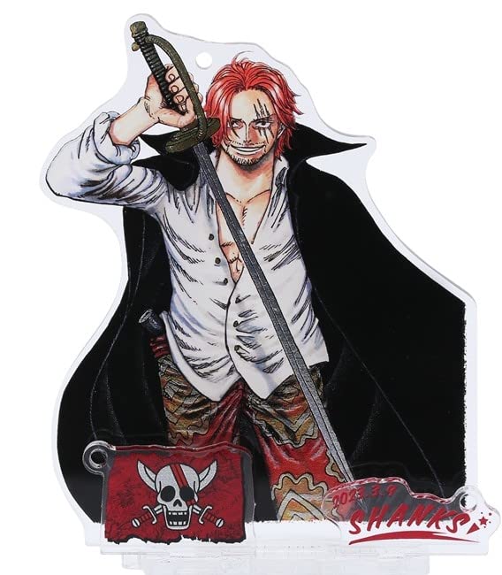 

ONE PIECE Shanks Diorama Figure Acrylic Stand 2023 Birthday Limited Edition Merchandise Acrylic with Ball kirat (Foil Chain)