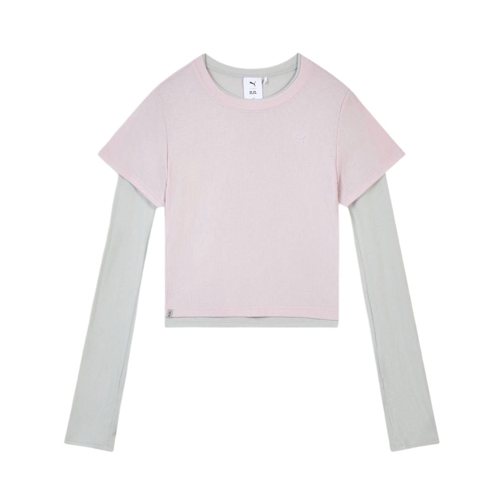 

Puma X No After No Collaboration Round Neck Pullover Slim Fit Long Sleeve T-Shirt Women tops 637429-72 L