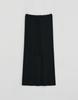 Loutaideu Silky Sweat Maxi Skirt [Black]