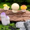 DERAYEE Miniature Mushroom Resin 17 Cute Collection Garden Props Decorations, Pieces, Figurines, Gifts, Ornaments, Figurines,