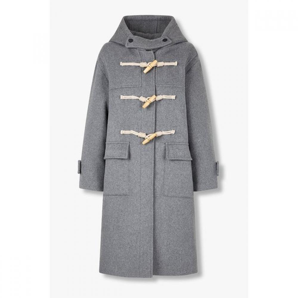Studio Tomboy Wool Blend Long Coat  9175411984 MELANGE GRAY/OS