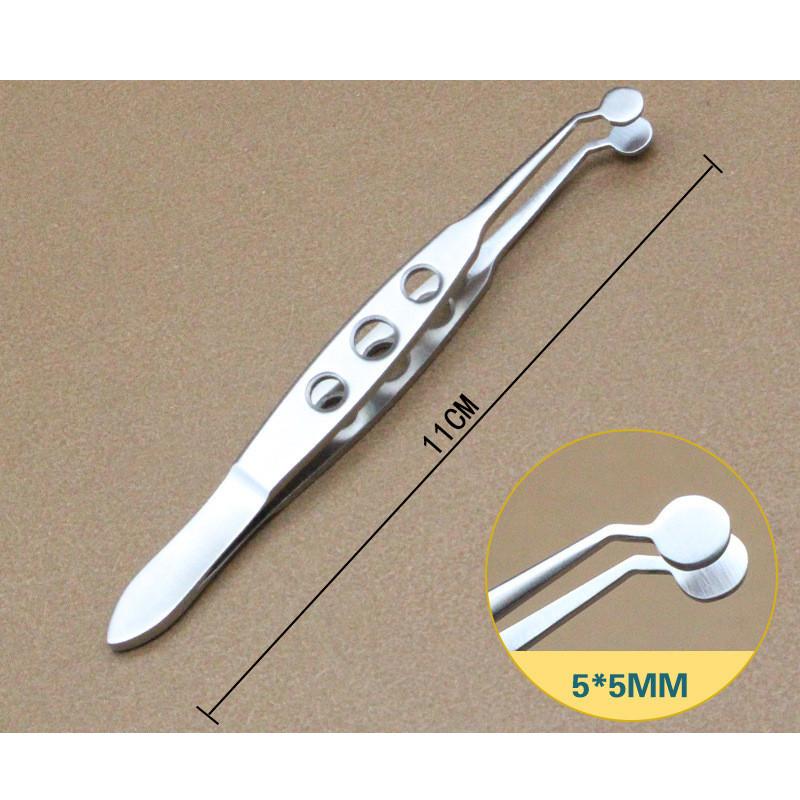 Care Medical Eye Stainless Steel Massage Tweezers For Eyelid Relief Blockage
