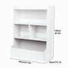 Kids Bookshelf 4-Tier Storage Bookcase Wooden Open Book Shelf Floor Standing Toy Organizer and Storage Cabinet for Playing Room