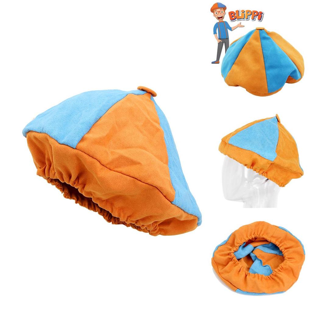 Blippi Hat Dress Up Theme Kids Cosplay Birthday Party Accessories Adjustable And Skin-friendly