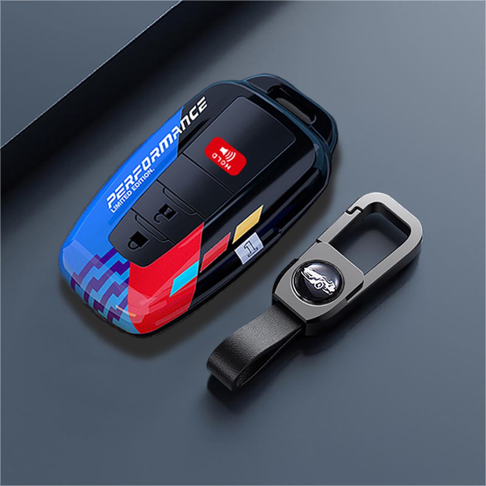 Abs Auto Key Fob Cover Case Housing Remote Fit For Toyota Chr Camry Corolla Rav4 Highlander C-Hr Prius Land Cruiser Prado Key Ring Auto Accessories