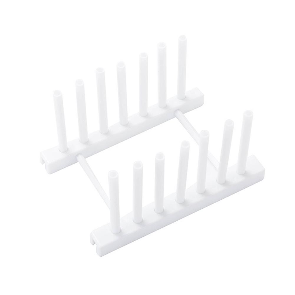 Storage Rack Shelf Kitchen Dish Plate Pot Cover Drying Drain Holder Plastic