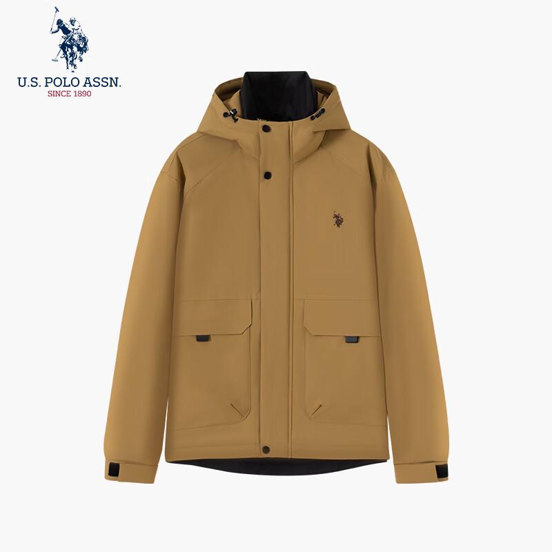 U.S. POLO ASSN. Men s Hooded Duck Down Jacket XL хаки