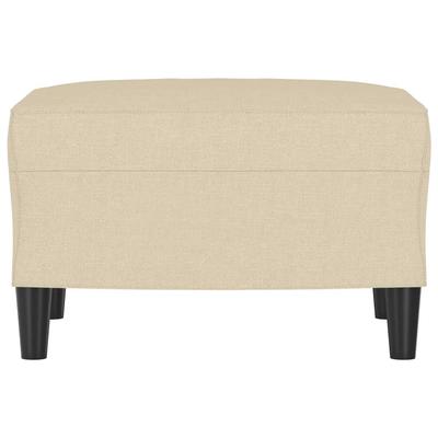 Footstool Cream 60x50x41 Cm Fabric