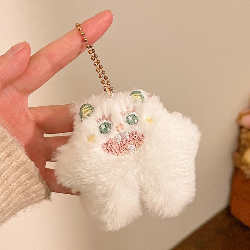 Cartoon Little Monster Plush Keychain Doll - Cute Accessory and Gift