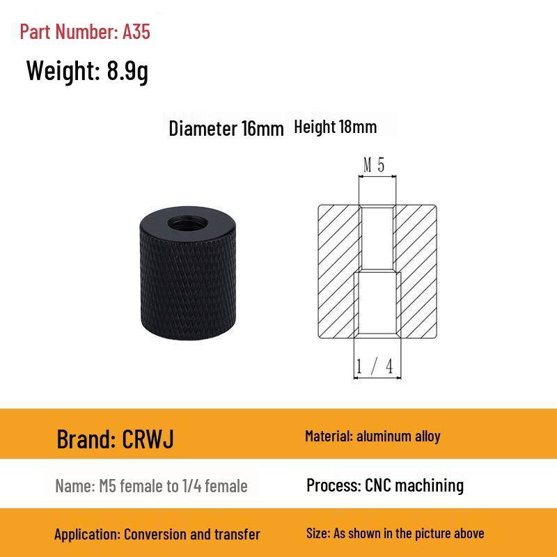 Multi-Size Conversion Screw Adapter for Camera & Projector Brackets