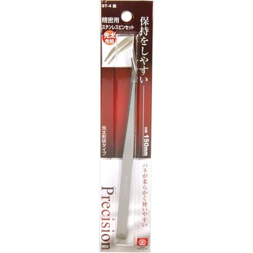 SK11 (SK11) Tweezers for Precision Use, Thick Tip, Short Tip, Curved 150mm ST-4