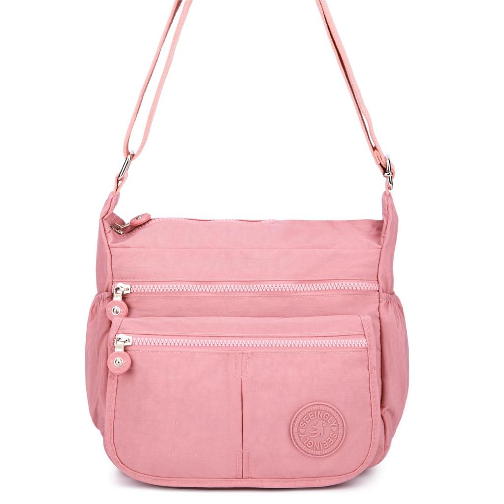 2025 Nylon Women Messenger Bags Waterproof Zipper Package Canvas Travel Crossbody Bag Fashion Female Totes Shoulder Bag