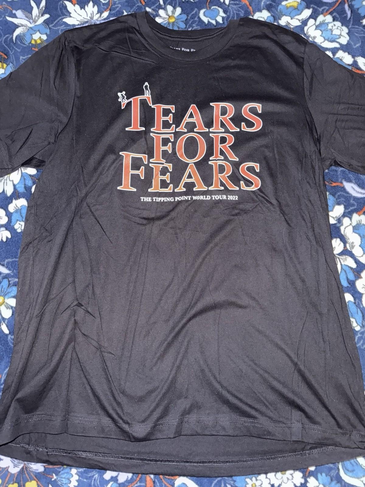 Tears For Fears T-Shirt Adults 2XL Black The Tipping Point 2022 Tour Unisex T-Shirt L