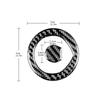 Carbon Fiber Steering Wheel Cover Sticker for Mercedes Benz Smart 451 Fortwo 2008-2015 Premium Anti-Scratch Center Mark Trim