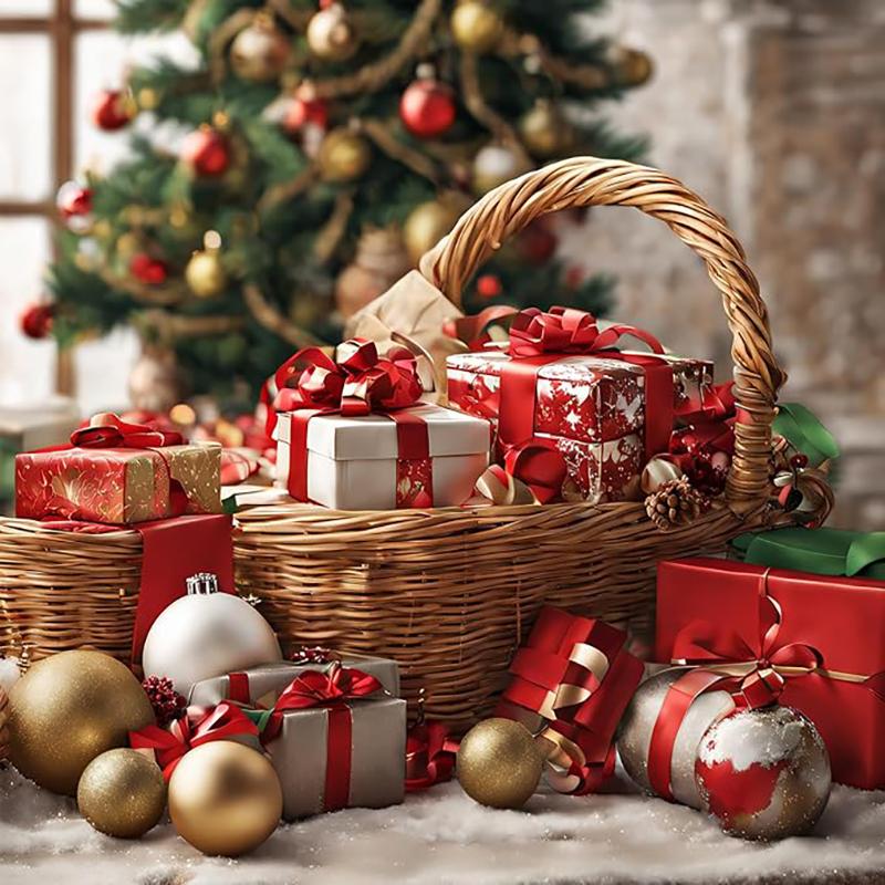 1 Schachtel 24 Stück Weihnachtskugeln Deko Weihnachtsbaum Hängeornamente Party Heim Zimmer Dekoration 2026 Neujahr Navidad Geschenke Zubehör