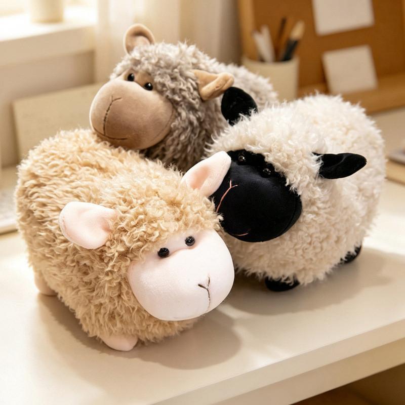 Plush Sheep Toy With Soft Cotton Filling For Kids And Girls Gift