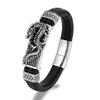 Tibetan Buddhism Dragon Bracelet Woven Leather Bangle Lucky Amulet Jewelry Gift for Men Women