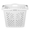 2 Bushel Plastic Laundry Basket Hamper with 4 Handles Breathable Ventilation Durable Versatile Laundry Toys Sports Equipment