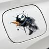 1PC Skull Car Fuel Tank Cap Sticker Funny Crack Skeleton Design Waterproof Vinyl Gas Cap Decal for Auto Decor