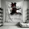 Name Custom Bloodborne Wall Tapestry Aesthetic Wall Hanging Printed Fabric Blanket Decorative Tapestries for Bedroom Living Room Home Decor