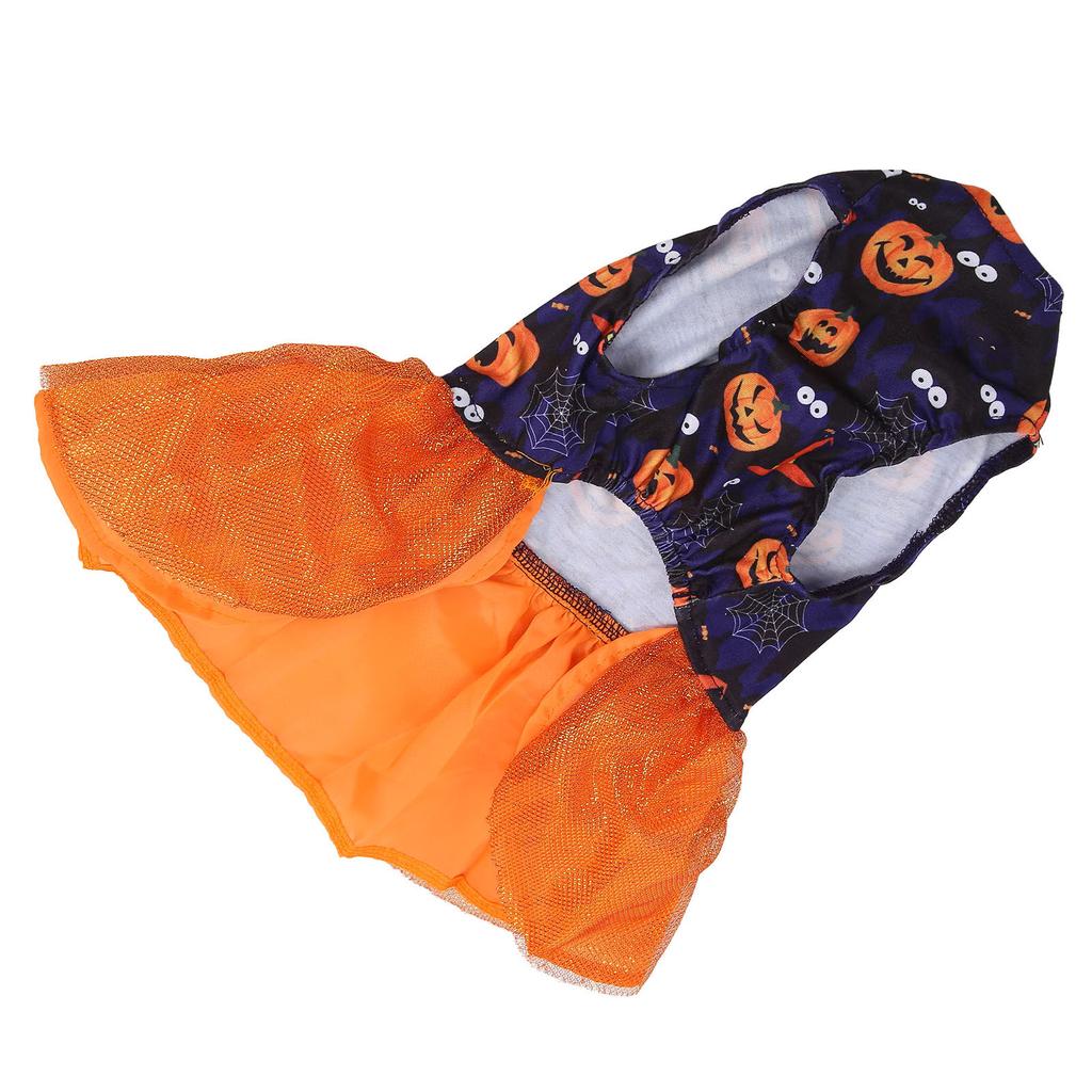 Pet Halloween Dress Skin Friendly Cute Lightweight One Piece Dog Costume for Puppy Party Holiday S