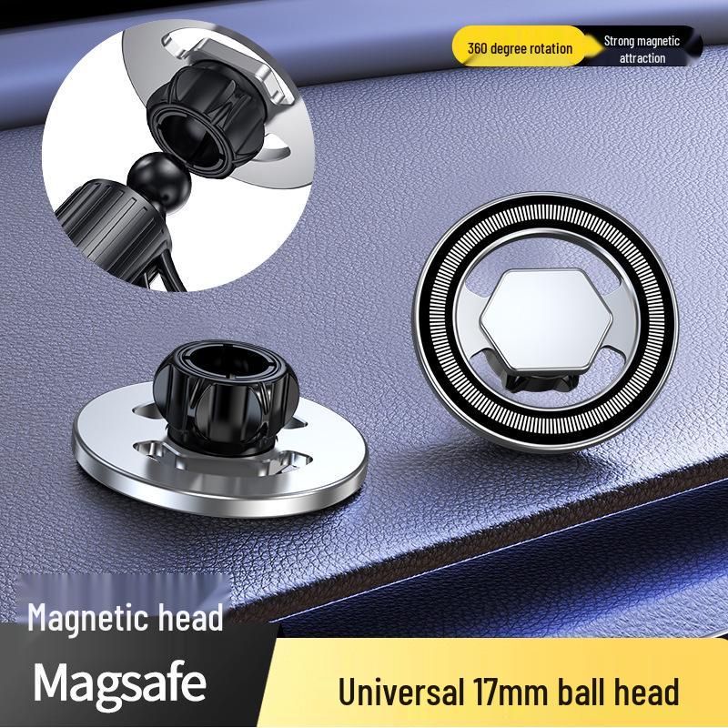 „2024 MagSafe N52 Magnetringadapter mit 17-mm-Kugelkopf-Autohalterung“