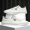 Nuove Scarpe Casual da Uomo Lussuose Fatte a Mano in Pelle Scarpe da Ufficio Business per Uomo Sneakers Comfort Scarpe Bianche Classiche Scarpe Sportive
