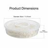 Multilayer Food Storage Container Clear Round Dumpling Box Dumplings Organizer  Freezing