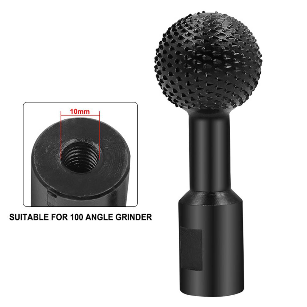 10/14mm Küre Döner Taşlama Kafası Ahşap Oyma Parlatma Gravür Matkap Ucu Topu Gouge Açılı Taşlama Araçları