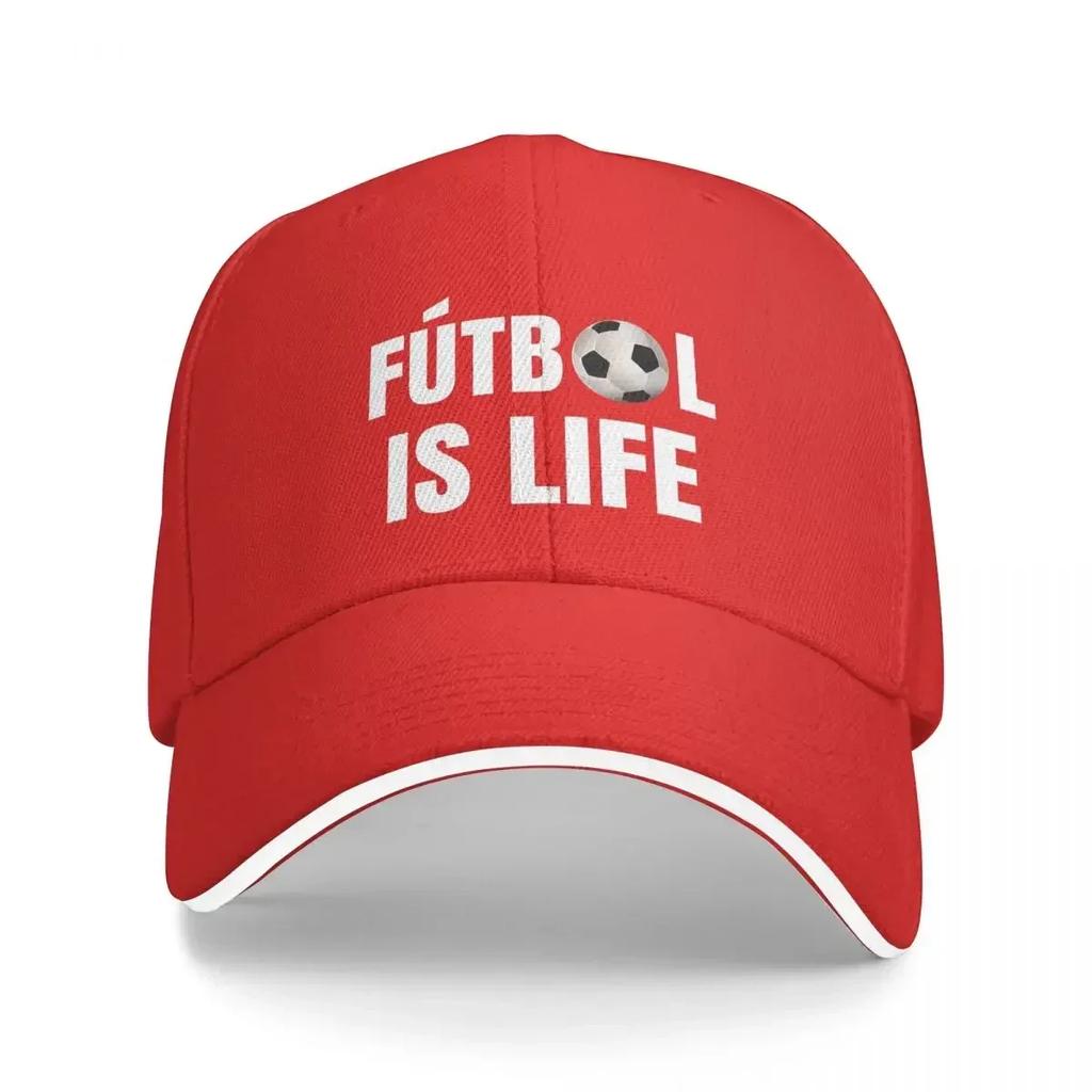 Futbol Is Life Soccer Lover Football Fan Cap Fashion Casual Baseball Caps Adjustable Hat Hip Hop Summer Unisex Baseball Hat