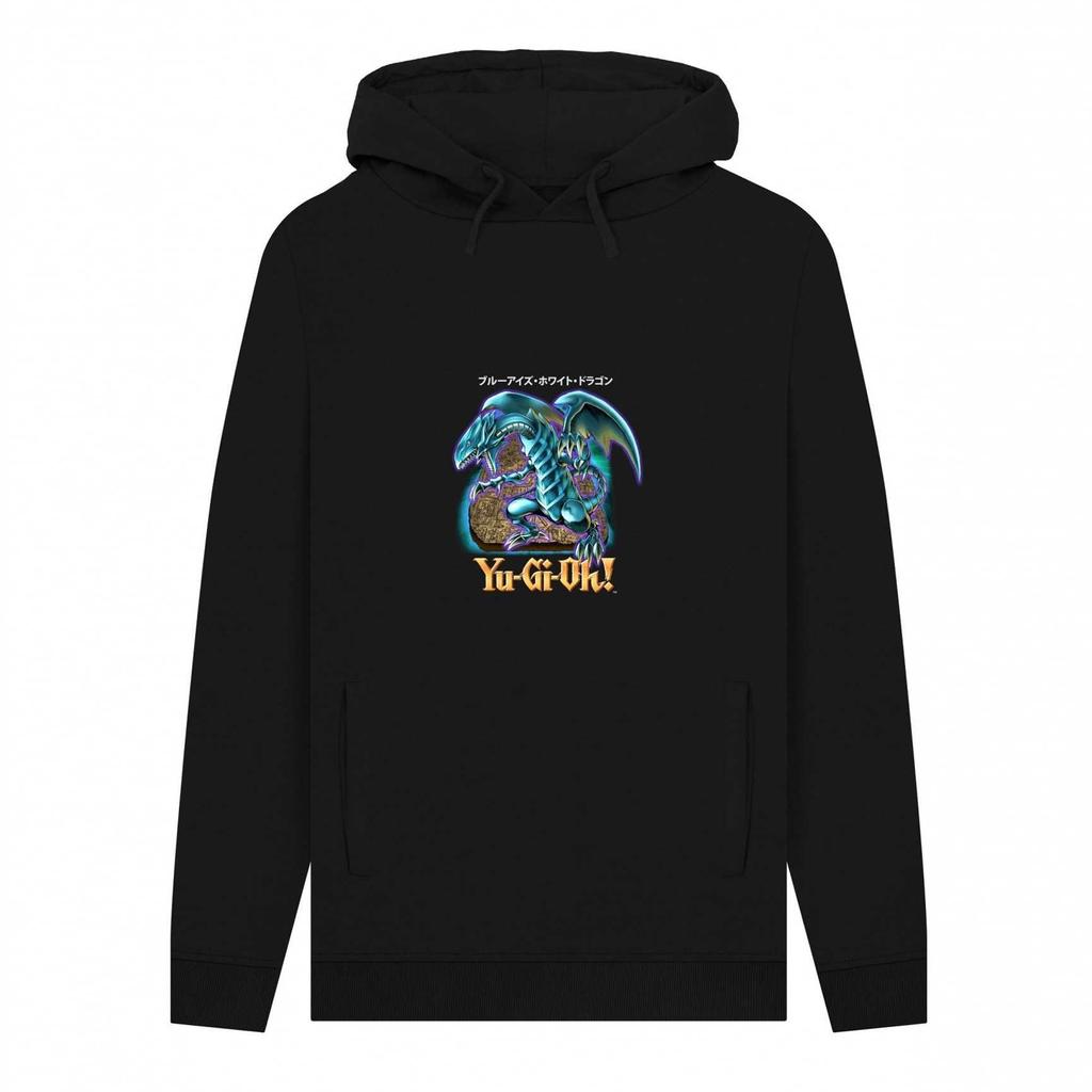 Yu-Gi-Oh! Unisex Adult Blue-Eyes White Dragon Hoodie