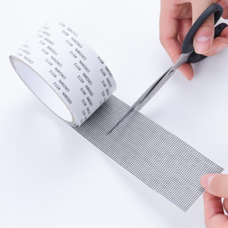 Strong Self Adhesive Window Screen Repair Tape Window Net Screen Repair Patch Covering Up Holes Tears Anti-Insect Mosquito Mesh