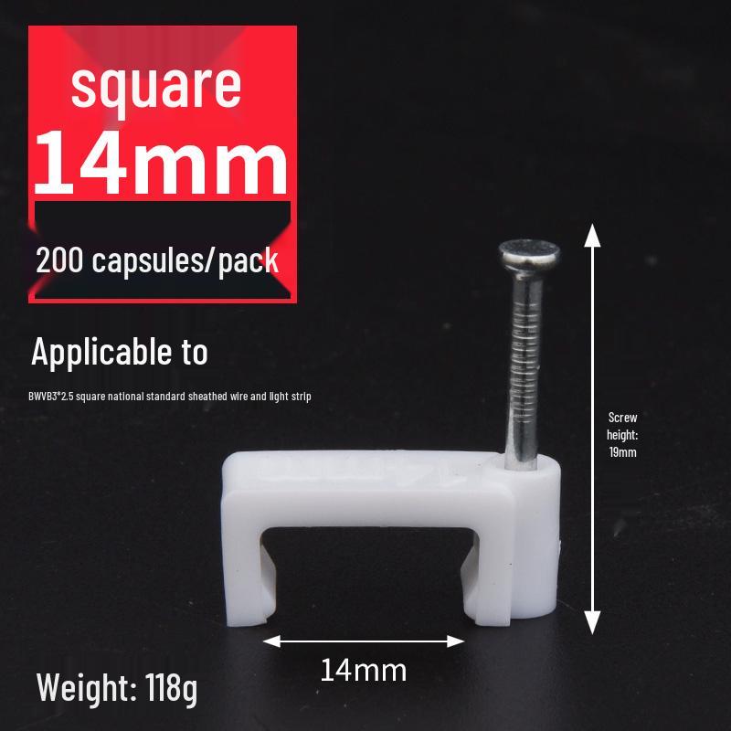 Steel Nail Wire Clips for Cable Management