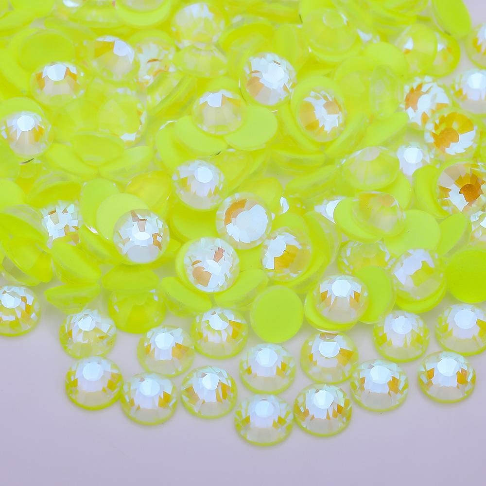 Diamante Fluorescente Morbido Vetro Aurora Strass al Vetro Neon, Gioielli Luminosi per Nail Art Accessori per Unghie Cellulari