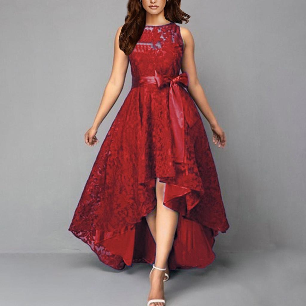 Vestido feminino renda patchwork lrregular design vestido de festa vestido de noite