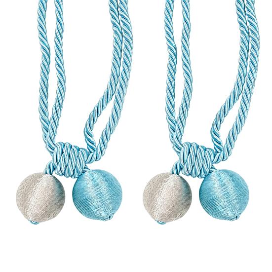 2 Pezzi Corda per Tende, Decorativa Annodatura Fatta a Mano, Cordini per Tenere Aperte le Tende per Soggiorno Camera da Letto Finestra Tende Trasparenti