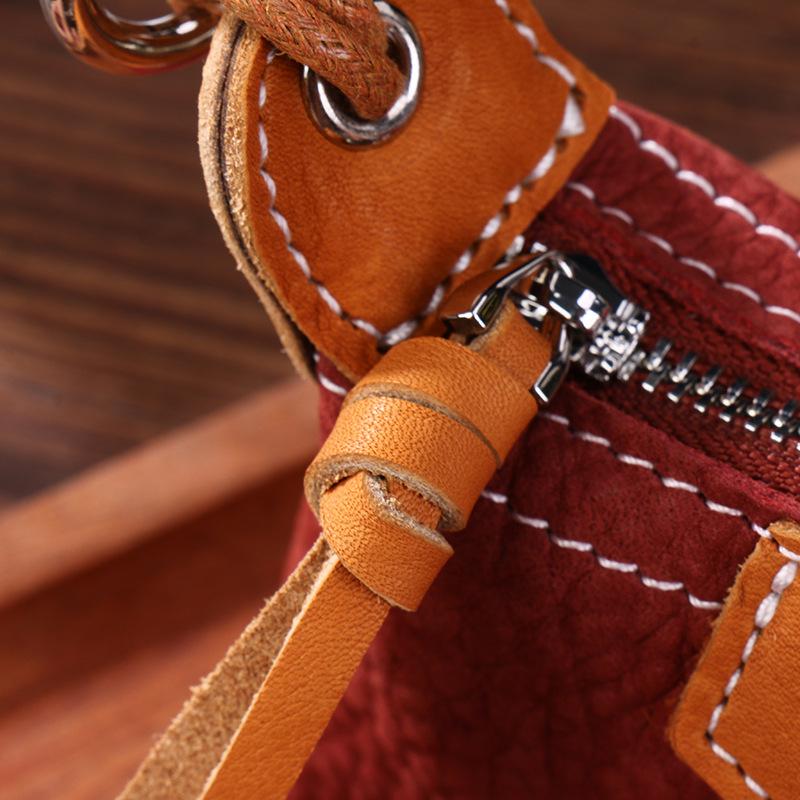 Mini Lipstick, Earphone & Coin Pouch for Women—Soft Cowhide, Japanese & Korean Style