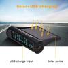 Solar Power TMPS LCD Display LCD Security Alarm Tire Pressure Monitoring For Truck Bus Car Tyre Temperature Alarm System With 6 External Sensors