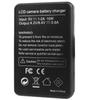 Compact ABS Camera Battery Charger LCD Display for 50 55 60 65 80 75 Camera Versatile Charging Option USB Charger