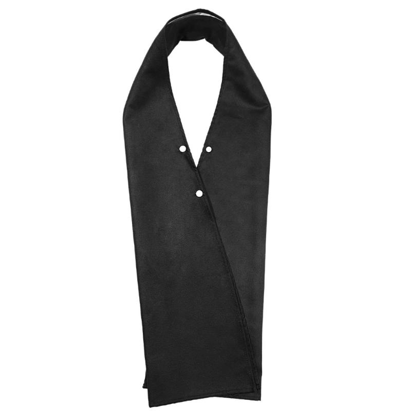 Взрослый нагрудник-шарф, моющийся, многоразовый, защитник одежды для пожилых, с мягкой тканью 1 чёрный