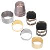 7 stücke Nähen Fingerhut Set Einstellbare Messing Kupfer Finger Schutz DIY Handwerk Liefert Zubehör
