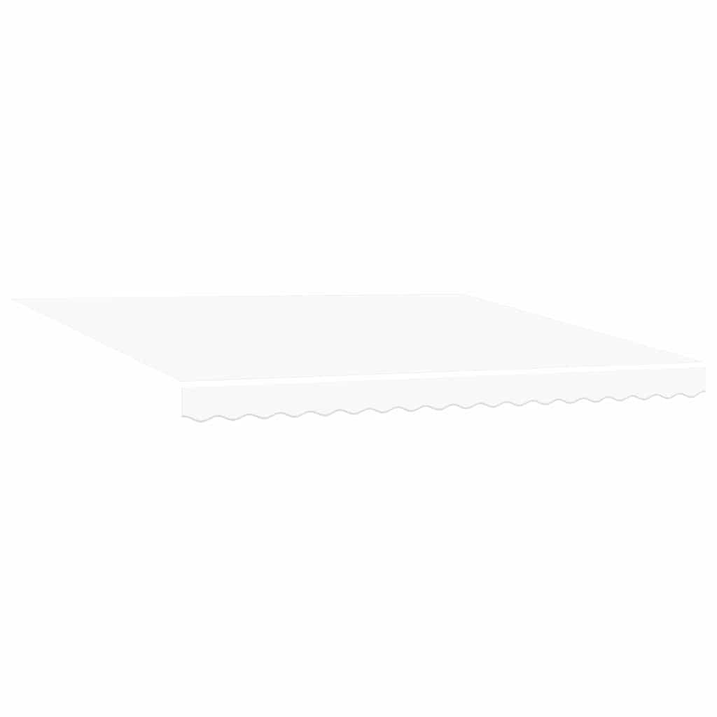 Retractable Awning White 400 x 300 cm Polyester and Aluminum
