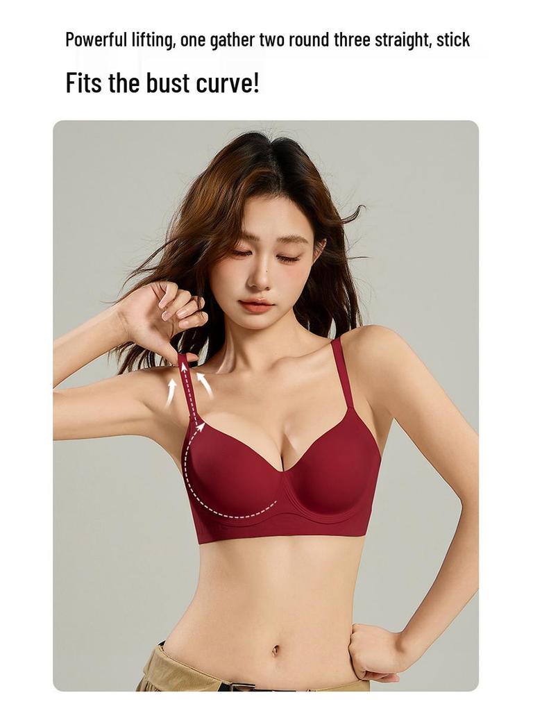 Push-Up Seamless Bra: Enhanced Lift & Support, Anti-Spillage, Anti-Sag, Side Support for Fuller, Rounder Look.