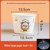 OIMG Disposable Paper Bowls with Lids