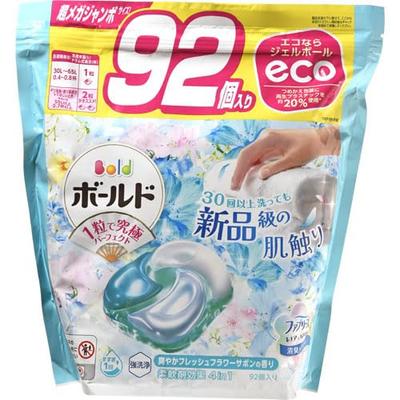 Procter & Gamble P&G Bold Gel Balls 4D, Gorgeous Fresh Flower Soap Scent, Super Mega Jumbo, 92 Count